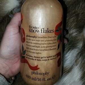 Philosophy Frosted Snowflakes shampoo, shower gel, & bubble bath